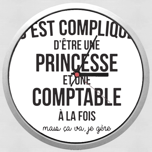  Princesse et comptable for Wall clock