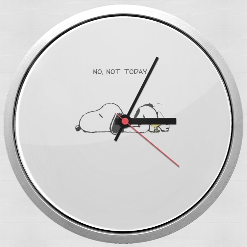  Snoopy No Not Today for Wall clock