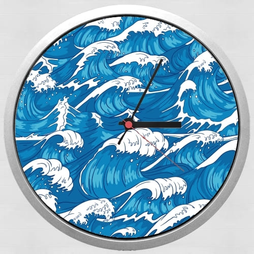  Storm waves seamless pattern ocean for Wall clock