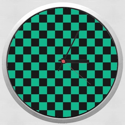  Tanjiro Pattern Green Square for Wall clock