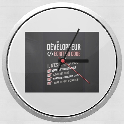  Un developpeur ecrit du code Stop for Wall clock