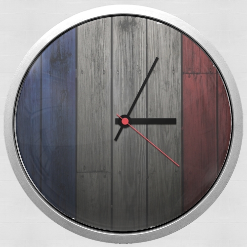  Wooden French Flag for Wall clock