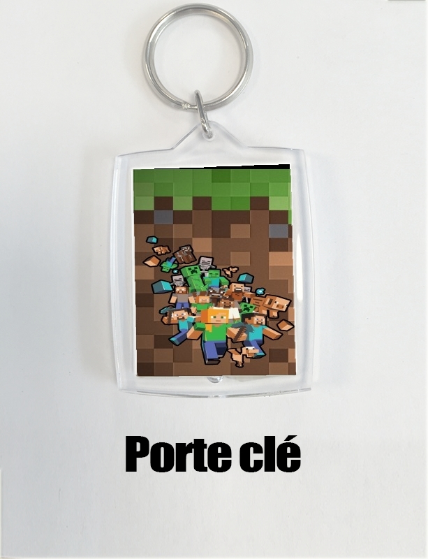 Minecraft Creeper Forest for Personalized keychain