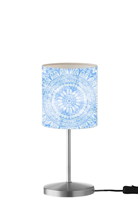  Bohemian Flower Mandala in Blue for Table / bedside lamp