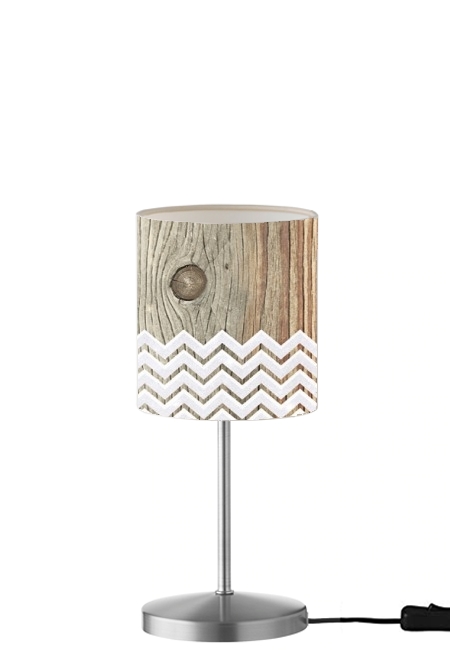  Chevron on wood for Table / bedside lamp