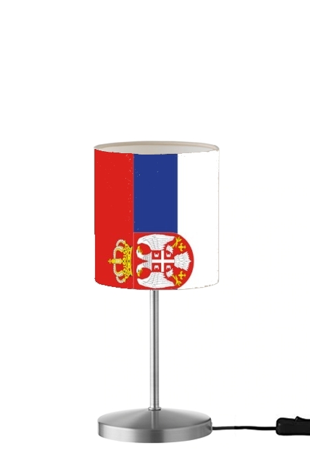  flag of Serbia for Table / bedside lamp