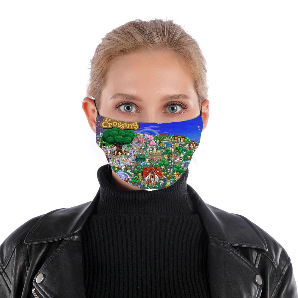  Animal Crossing Artwork Fan for Nose Mouth Mask