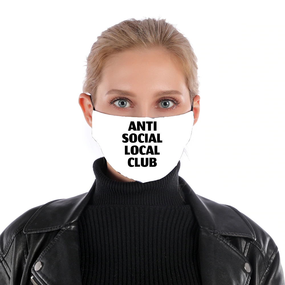  Anti Social Local Club Member for Nose Mouth Mask