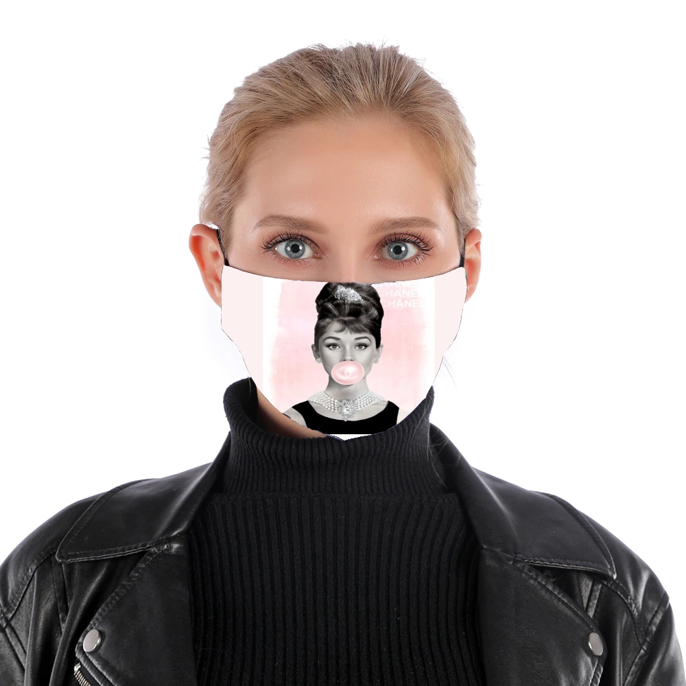  Audrey Hepburn bubblegum for Nose Mouth Mask