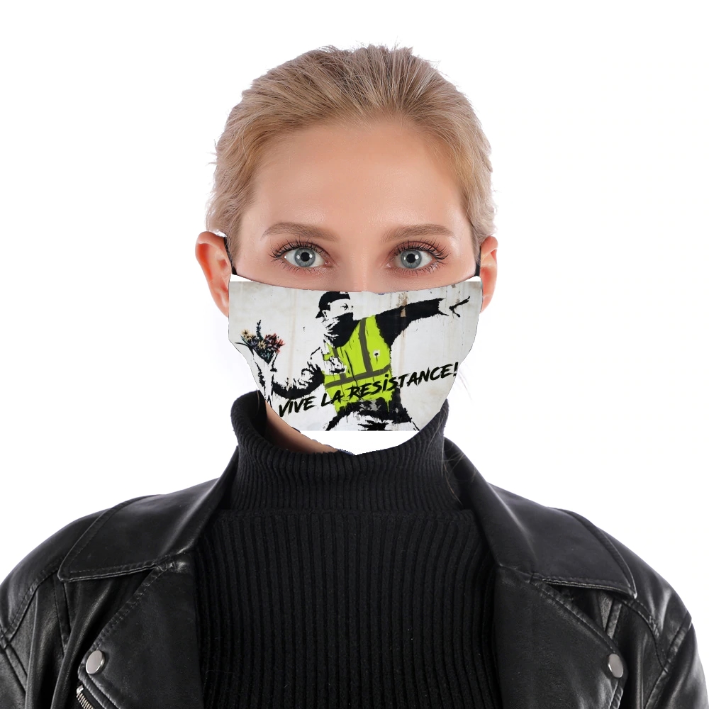  Bansky Yellow Vests for Nose Mouth Mask