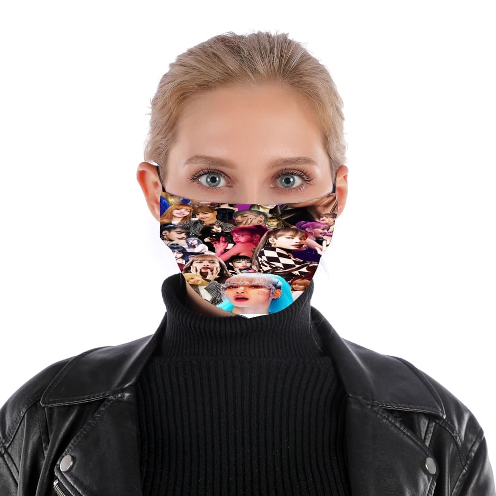  Blackpink Lisa Collage for Nose Mouth Mask