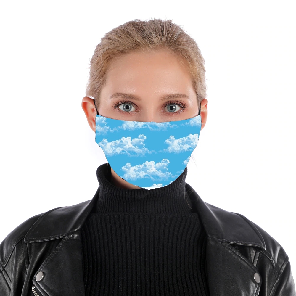  Blue Clouds for Nose Mouth Mask