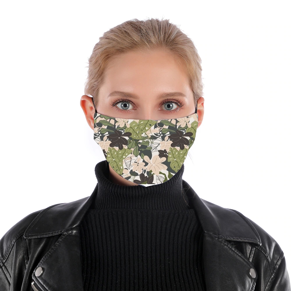 BOHEMIAN TROPICAL FOLIAGE for Nose Mouth Mask