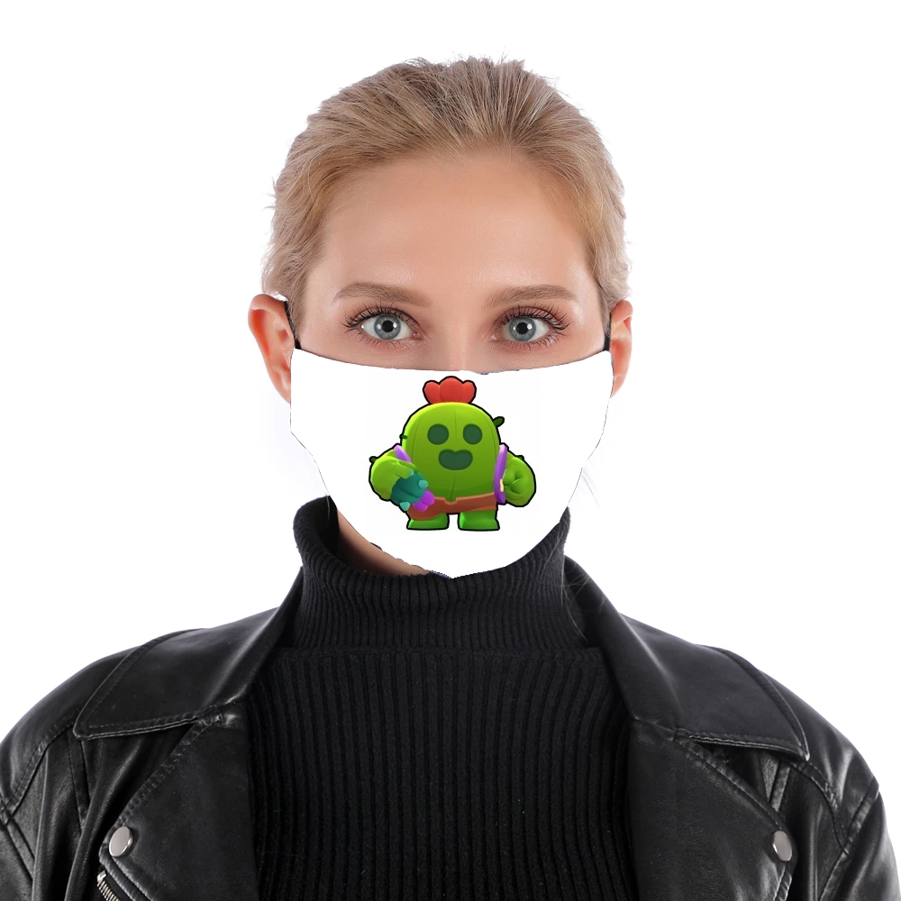  Brawl Stars Spike Cactus for Nose Mouth Mask