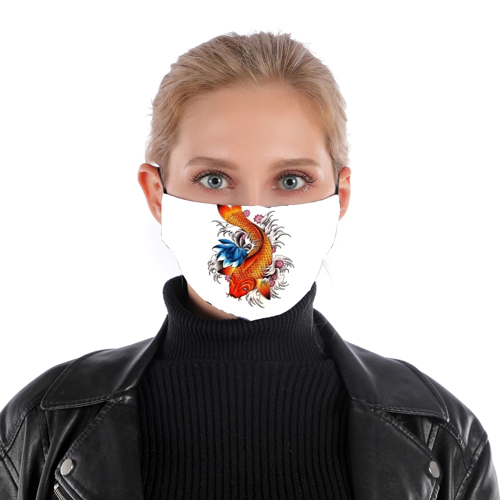  Carpe japonaise for Nose Mouth Mask