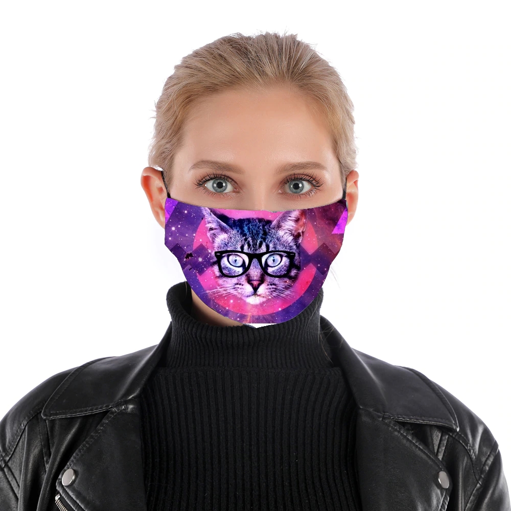  Cat Hipster for Nose Mouth Mask