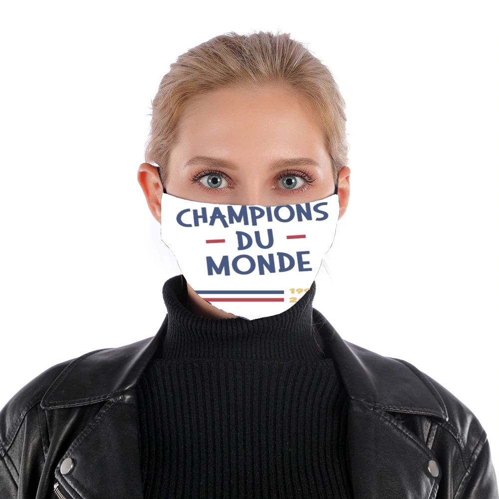  Champion du monde 2018 Supporter France for Nose Mouth Mask