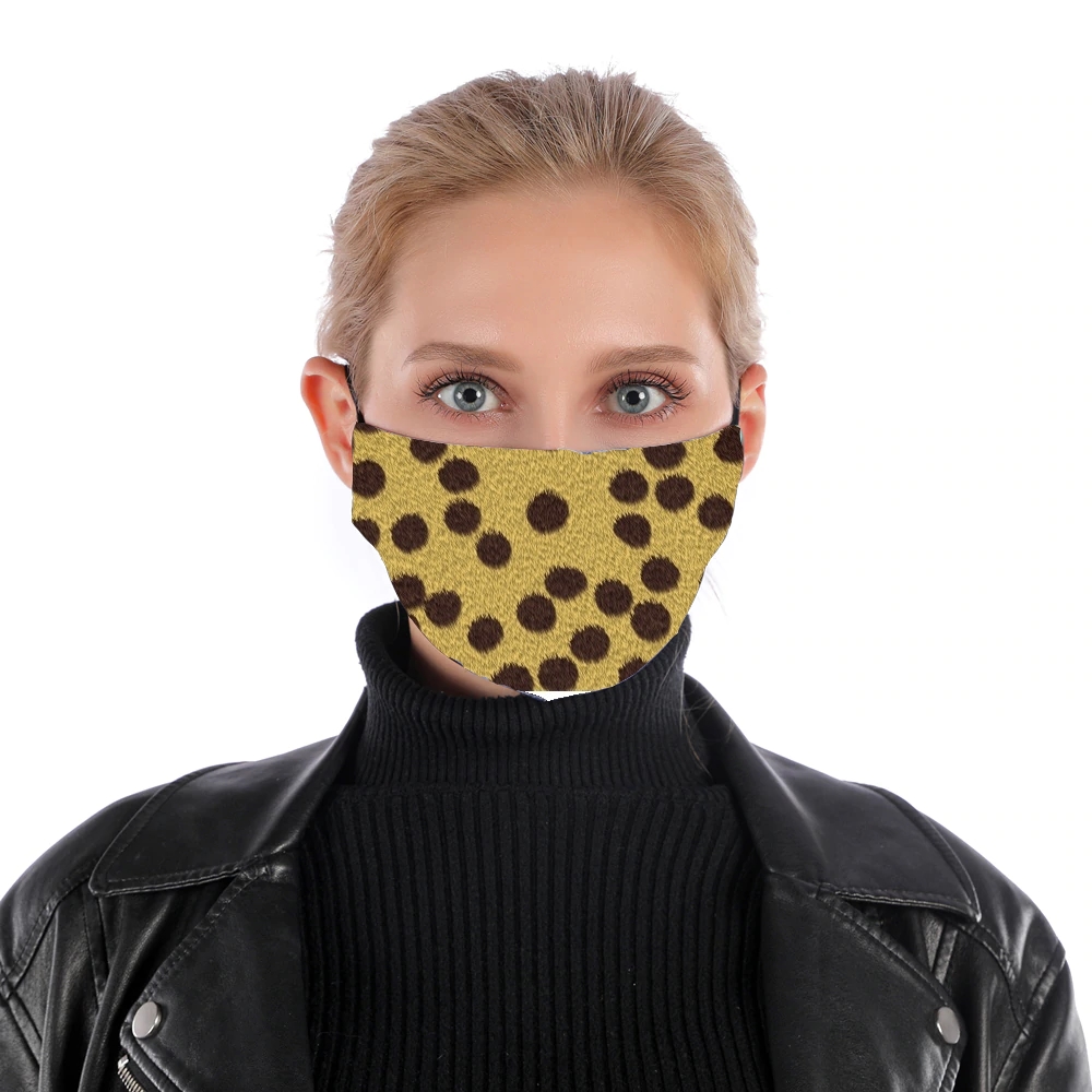  Cheetah Fur for Nose Mouth Mask