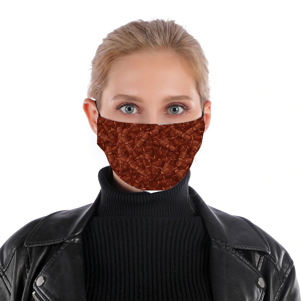  Chocolate Guard Buckingham for Nose Mouth Mask