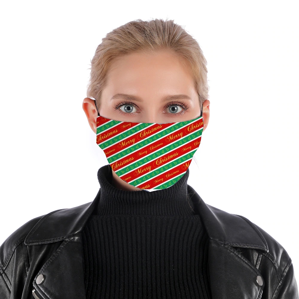  Christmas Wrapping Paper for Nose Mouth Mask