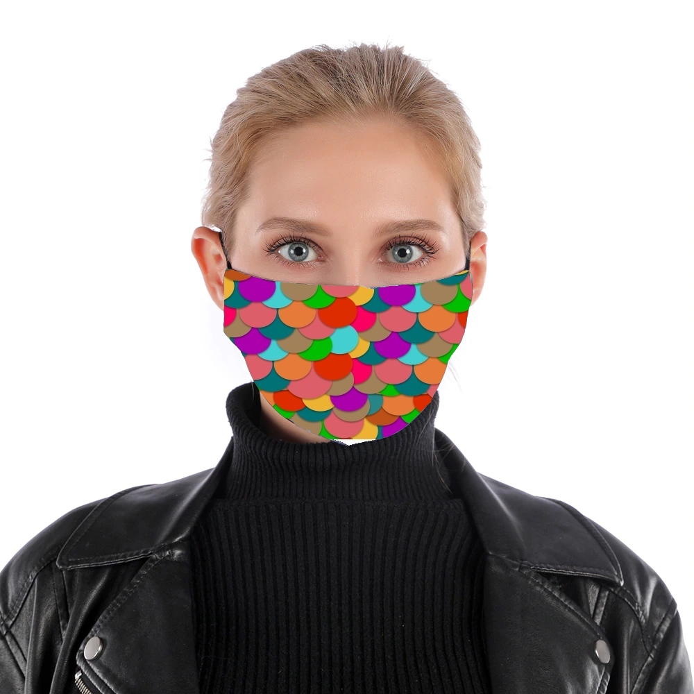  Circles Multicolor for Nose Mouth Mask