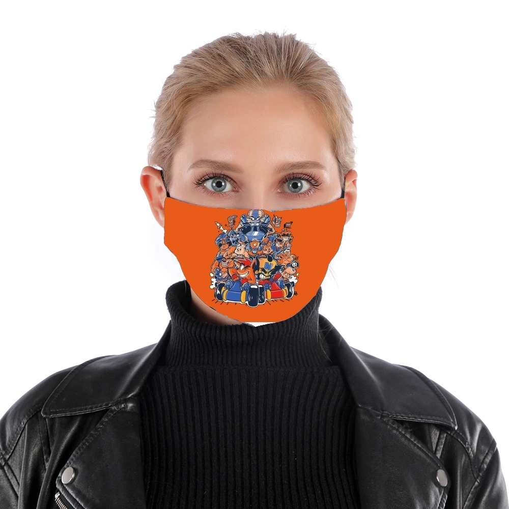  Crash Team Racing Fan Art for Nose Mouth Mask