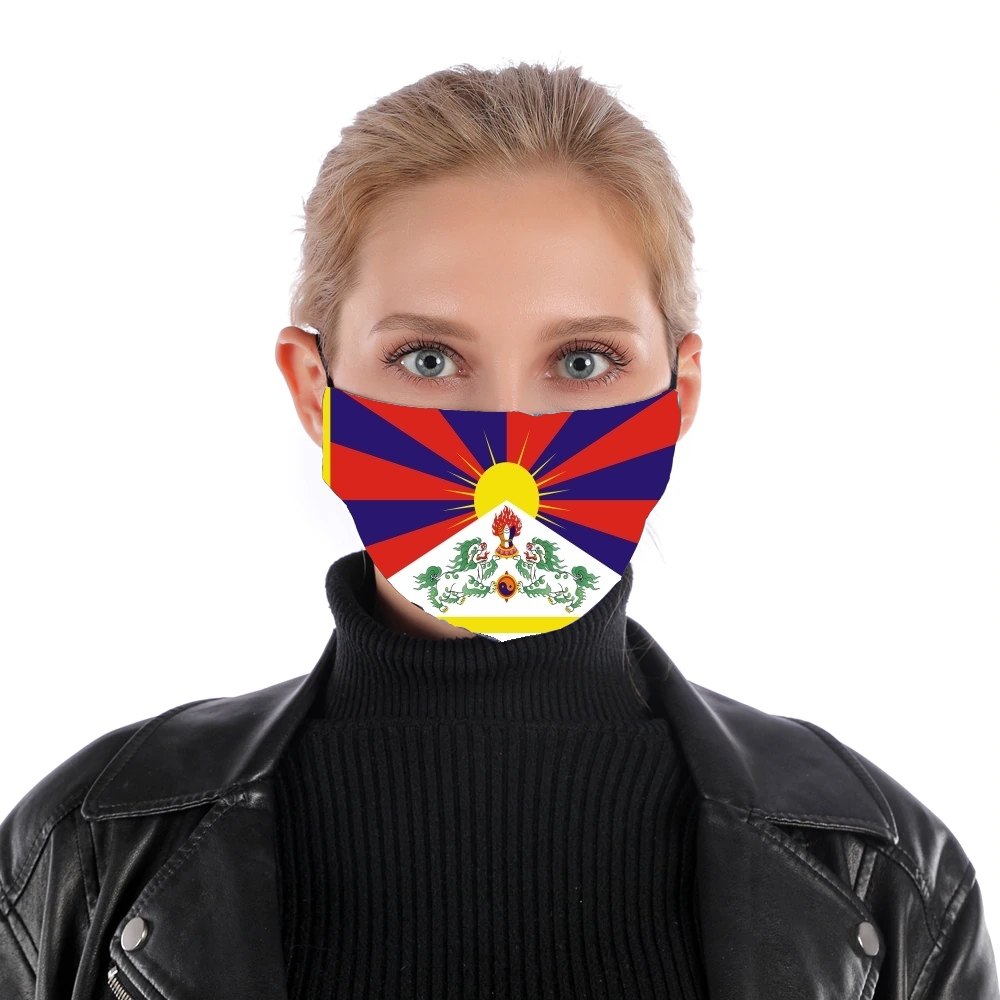  Flag Of Tibet for Nose Mouth Mask