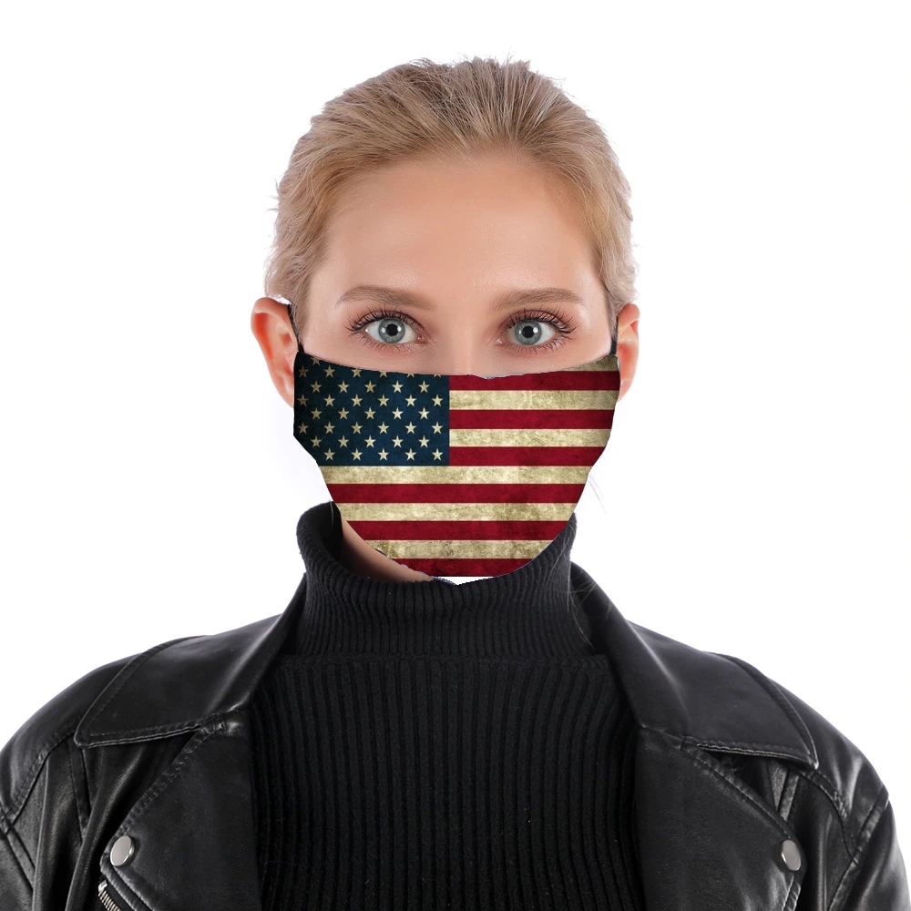  Flag USA Vintage for Nose Mouth Mask