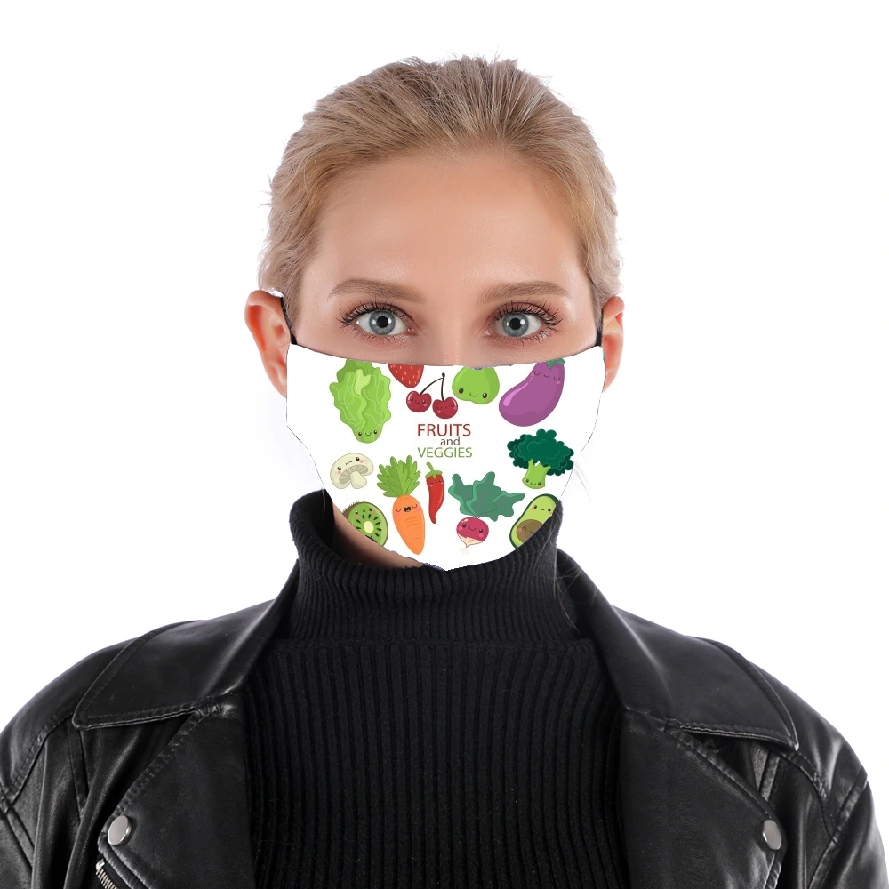  Fruits and veggies for Nose Mouth Mask