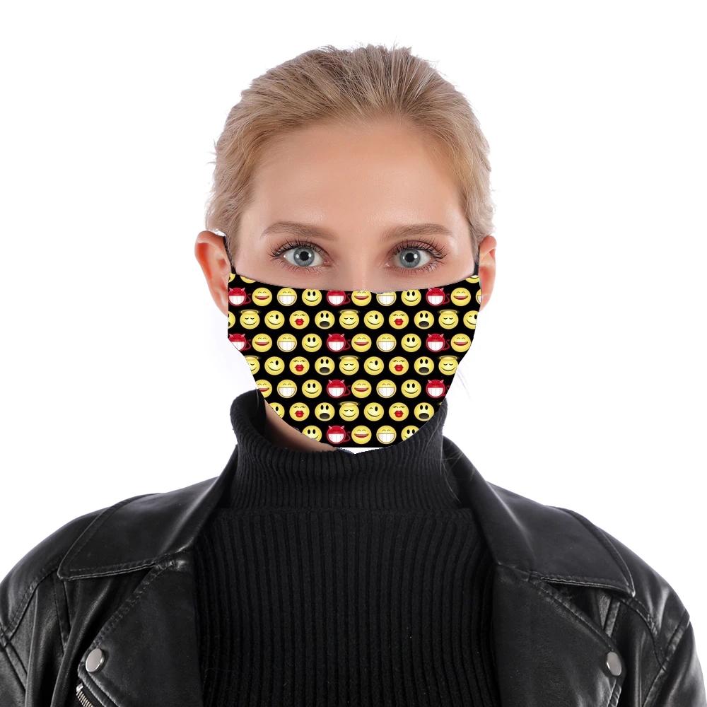  funny smileys for Nose Mouth Mask