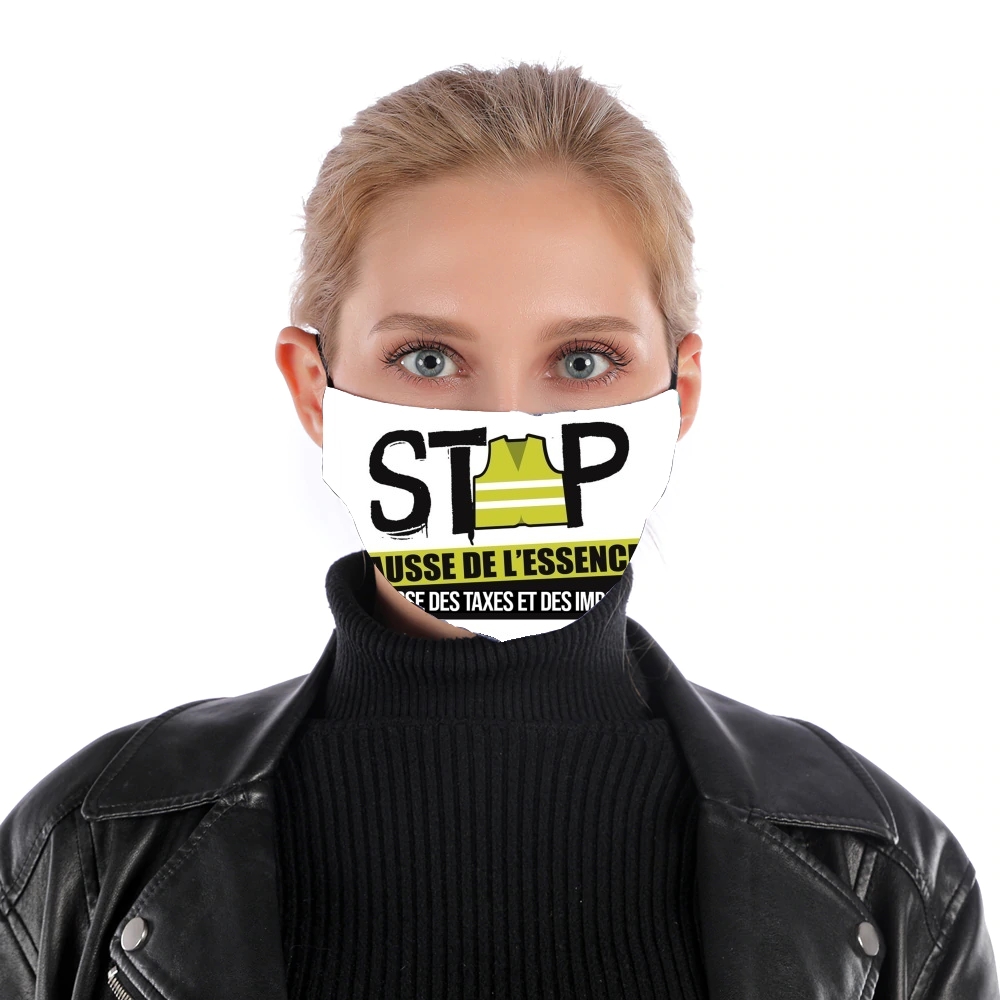  Gilet Jaune Stop aux taxes for Nose Mouth Mask