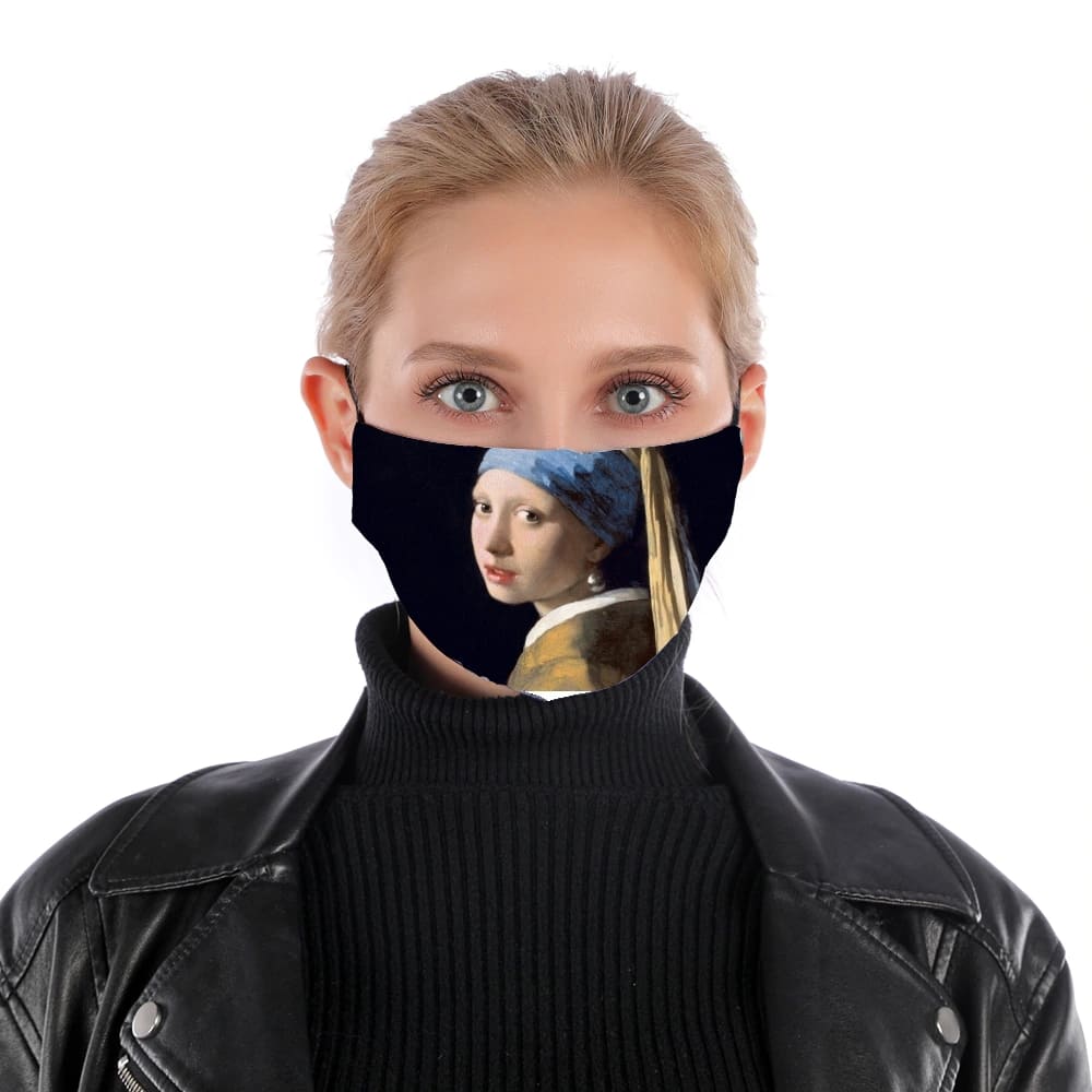  Girl with a Pearl Earring for Nose Mouth Mask