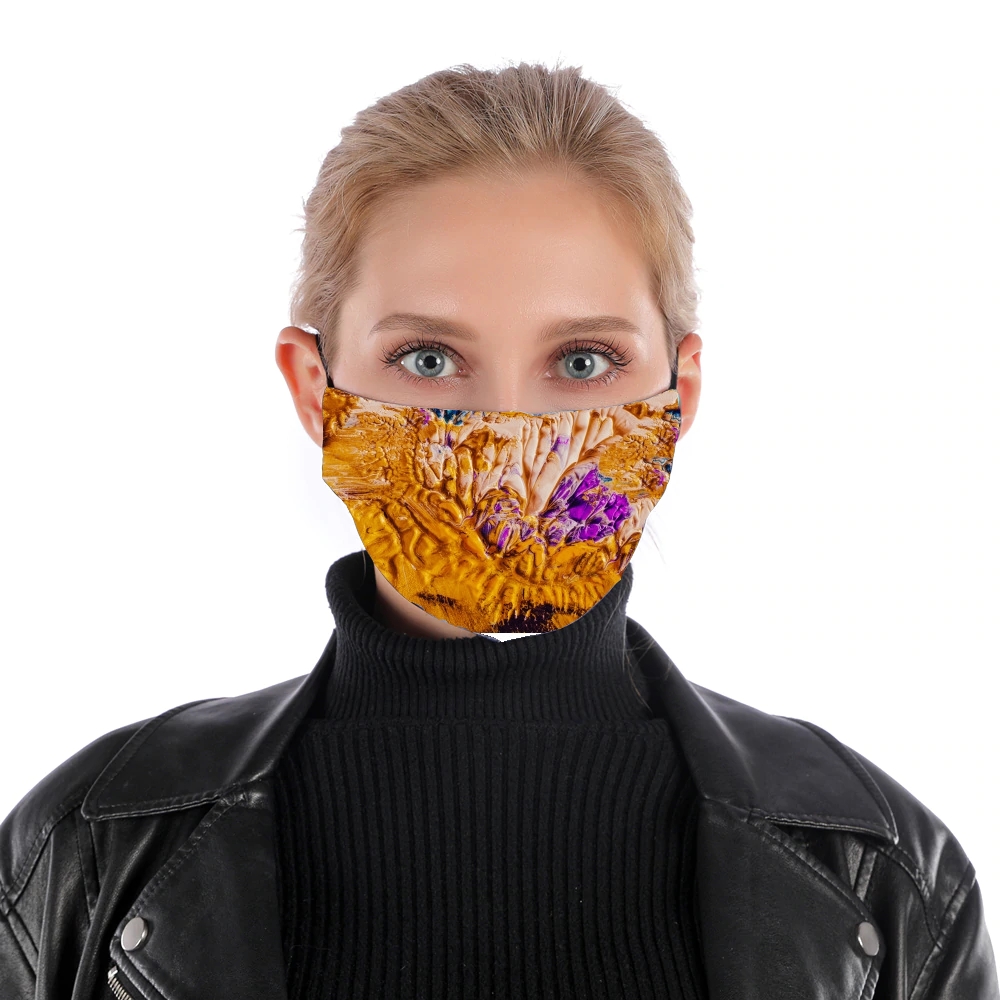  Gold and Purple Paint for Nose Mouth Mask