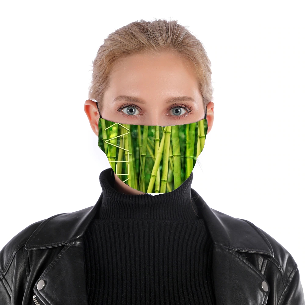 green bamboo for Nose Mouth Mask
