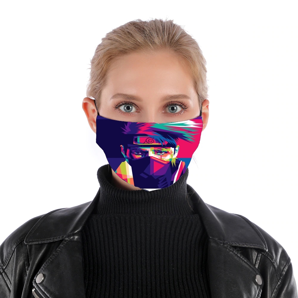  Kakashi pop art for Nose Mouth Mask