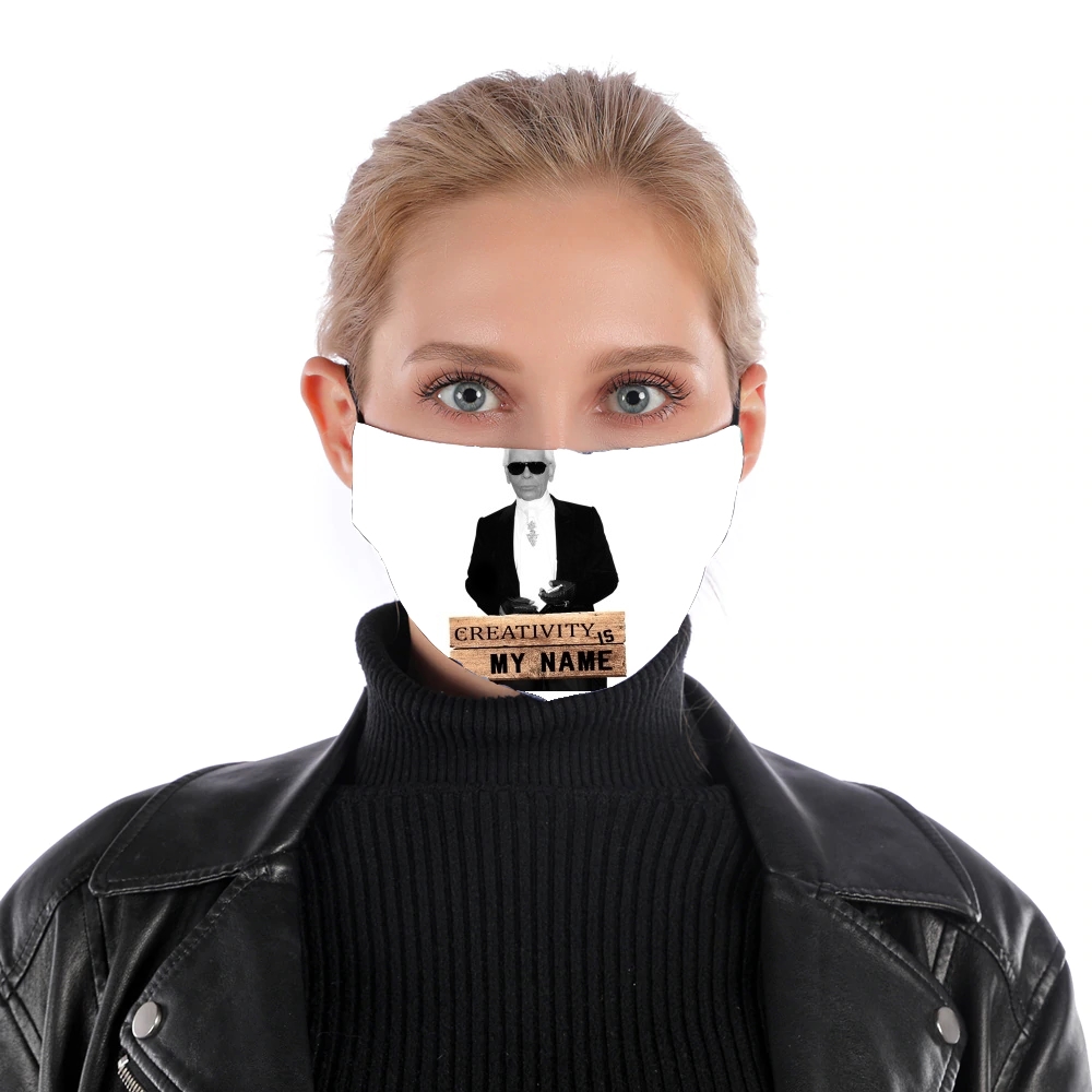  Karl Lagerfeld Creativity is my name for Nose Mouth Mask