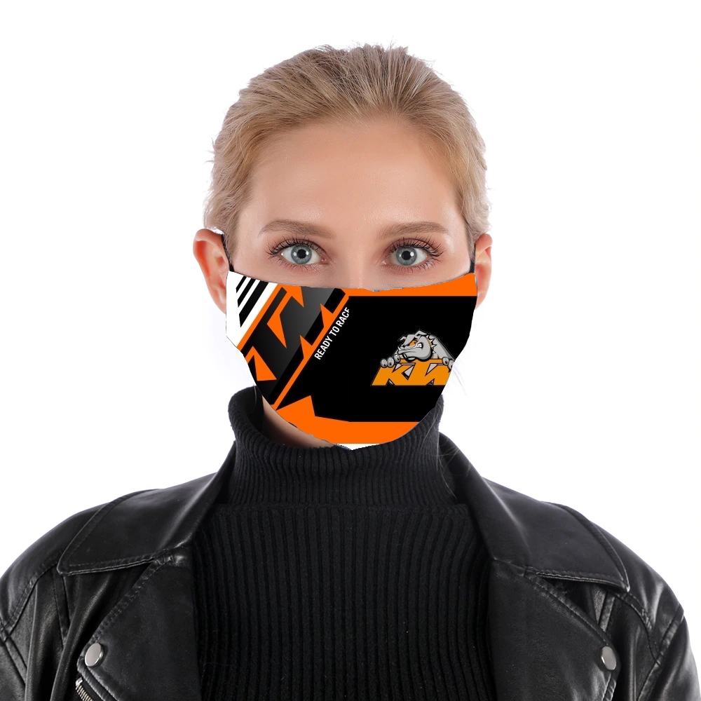  KTM Racing Orange And Black for Nose Mouth Mask