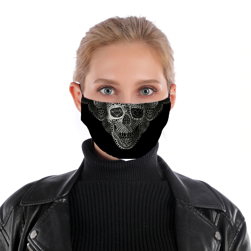  Lace Skull for Nose Mouth Mask