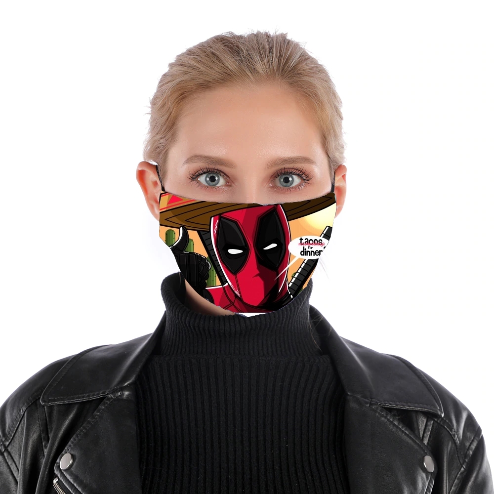  Mexican Deadpool for Nose Mouth Mask