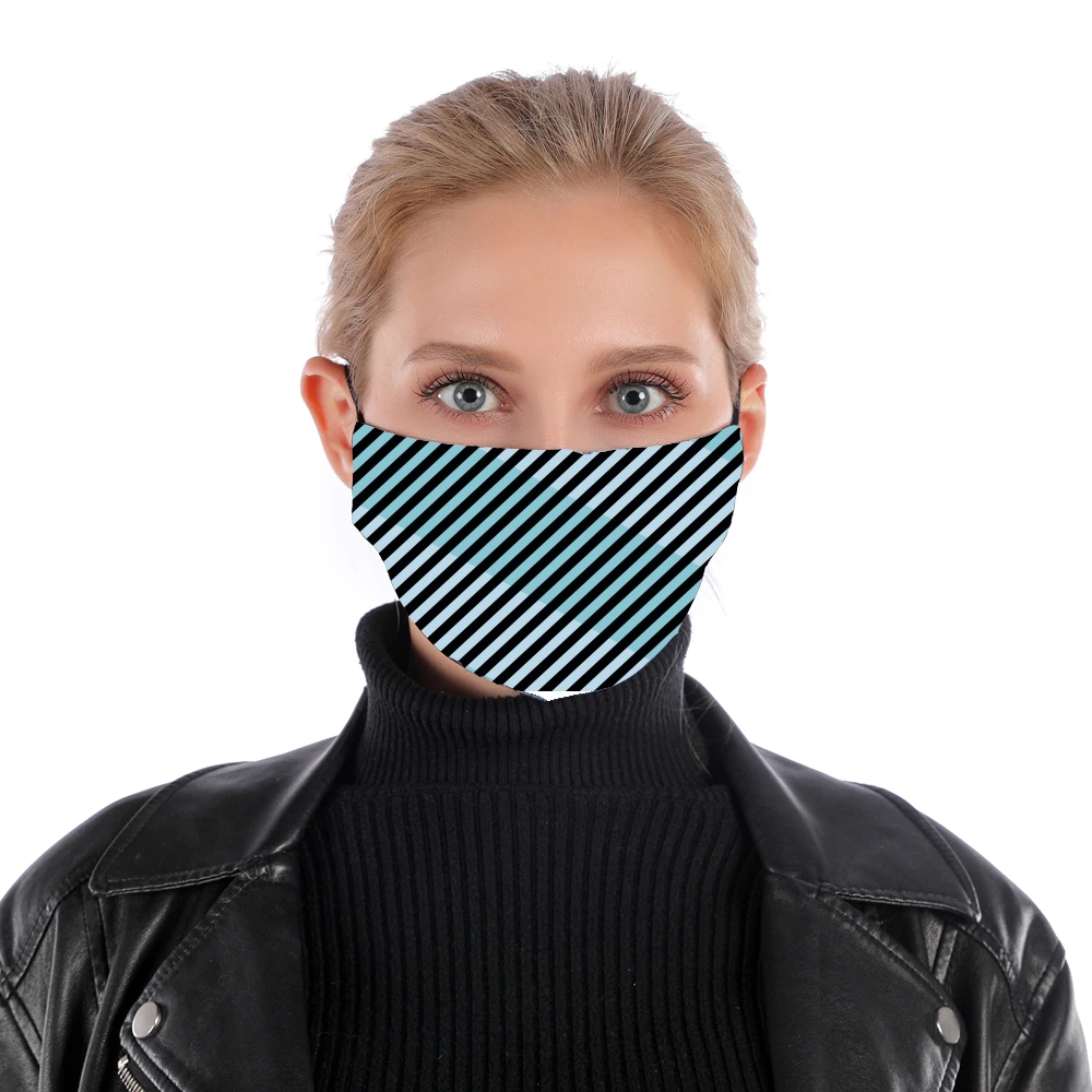  Minimal Blue Style  for Nose Mouth Mask