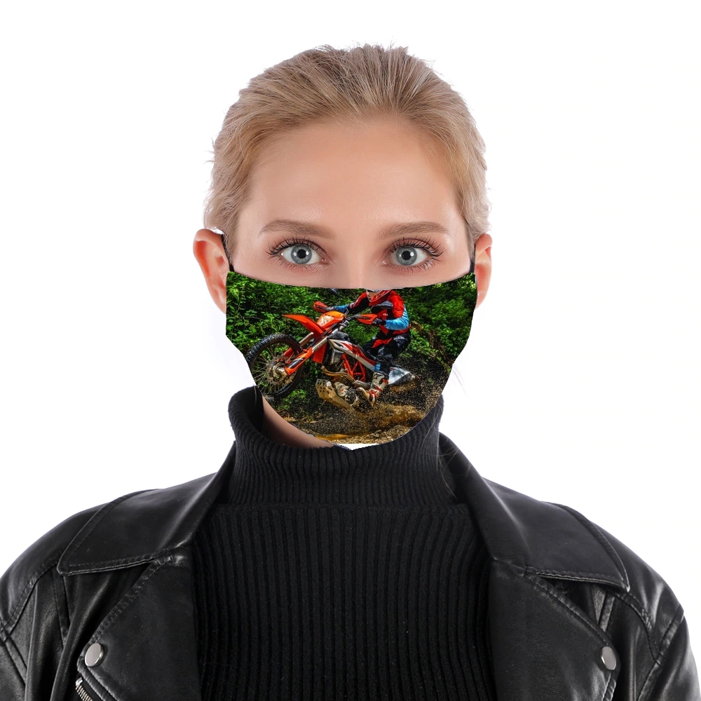  Moto Ktm Enduro Photography jungle for Nose Mouth Mask