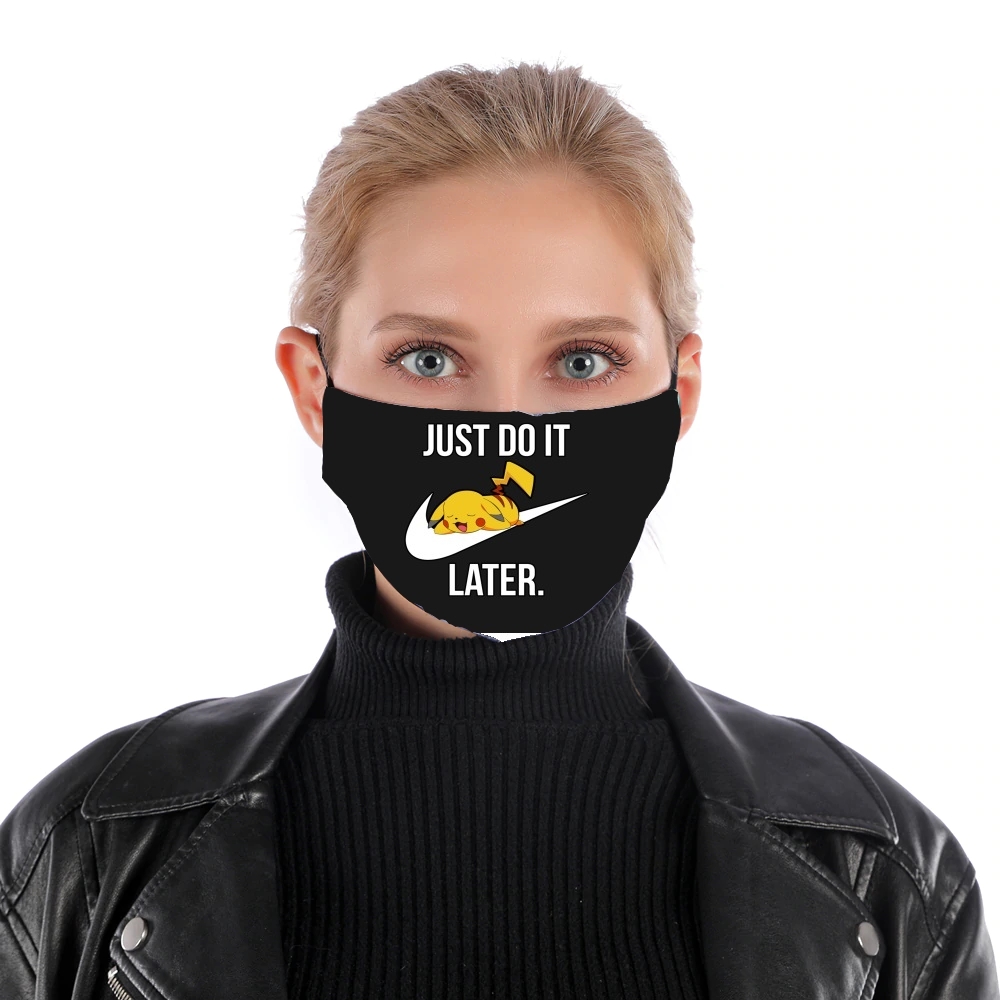  Nike Parody Just Do it Later X Pikachu for Nose Mouth Mask
