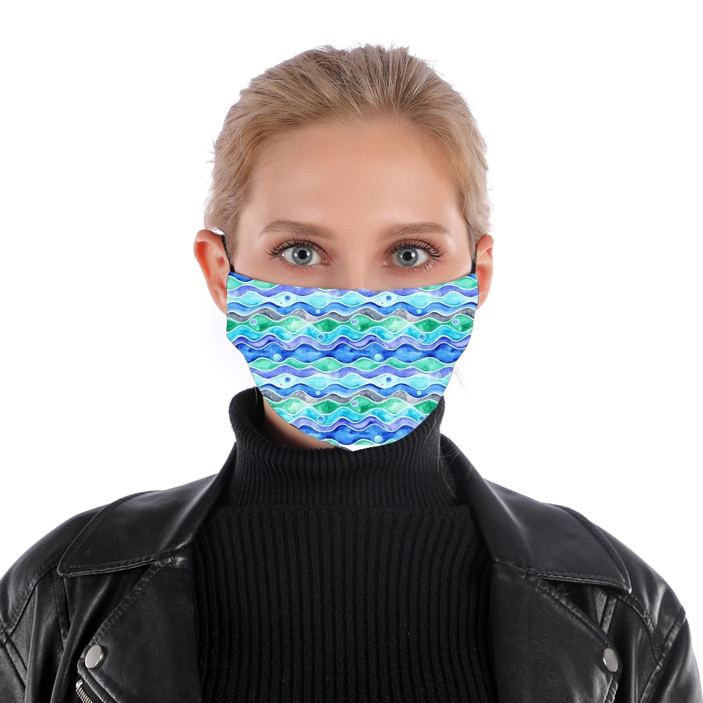  Ocean Pattern for Nose Mouth Mask