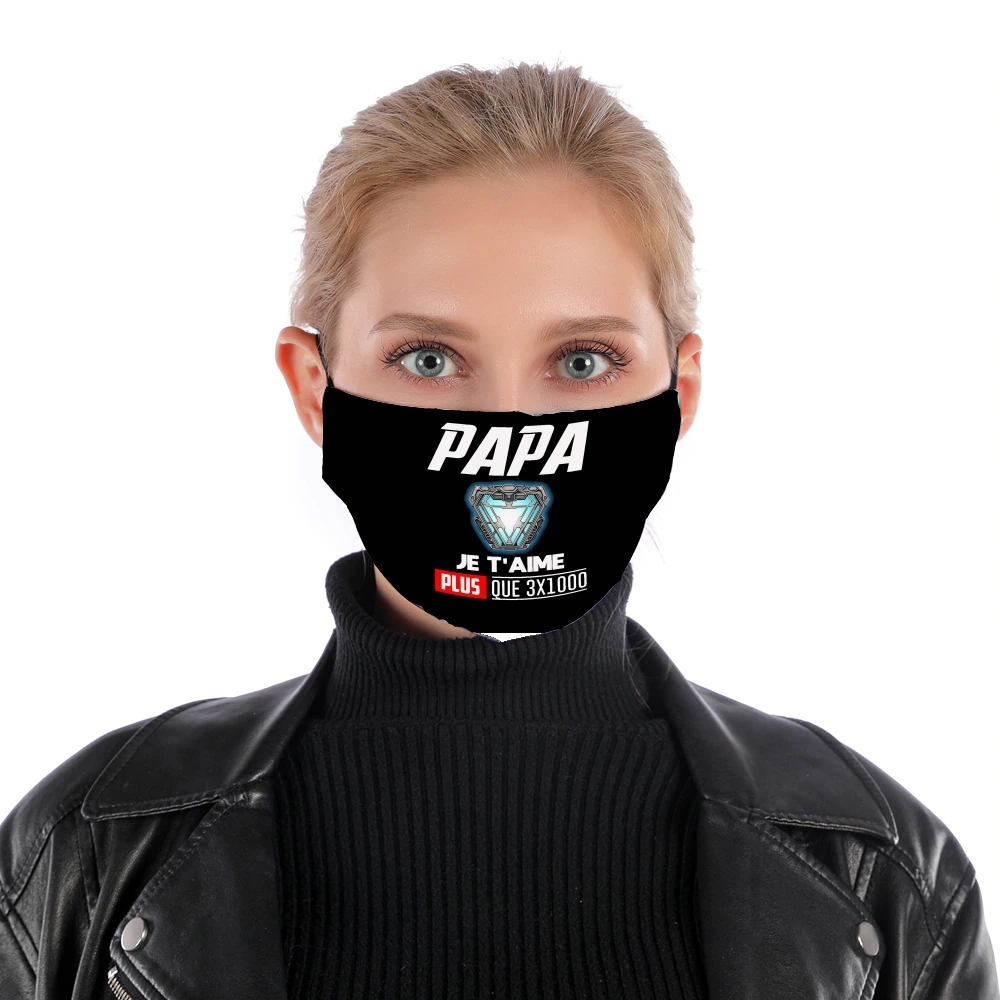  Papa je taime plus que 3x1000 for Nose Mouth Mask