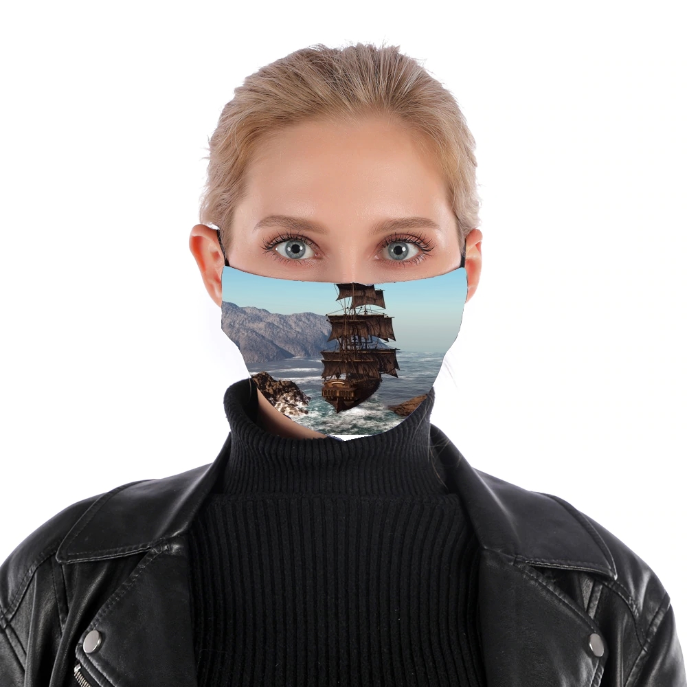  Pirate Ship 1 for Nose Mouth Mask