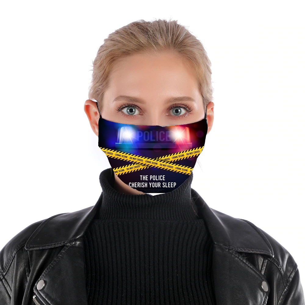  Police Crime Siren for Nose Mouth Mask