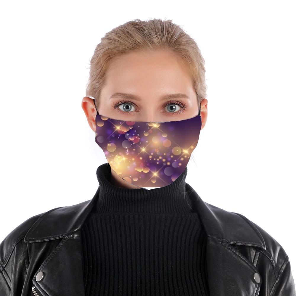  Purple Sparkles for Nose Mouth Mask