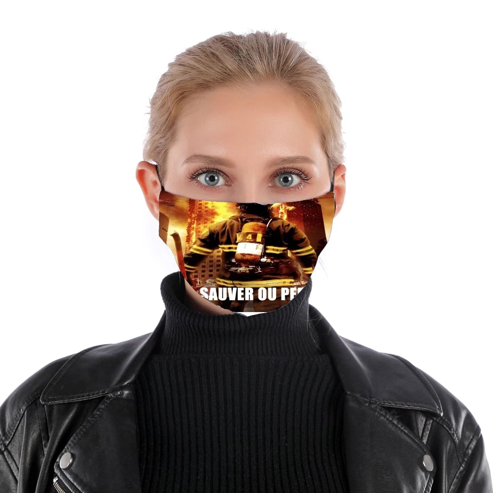  Save or perish Firemen fire soldiers for Nose Mouth Mask