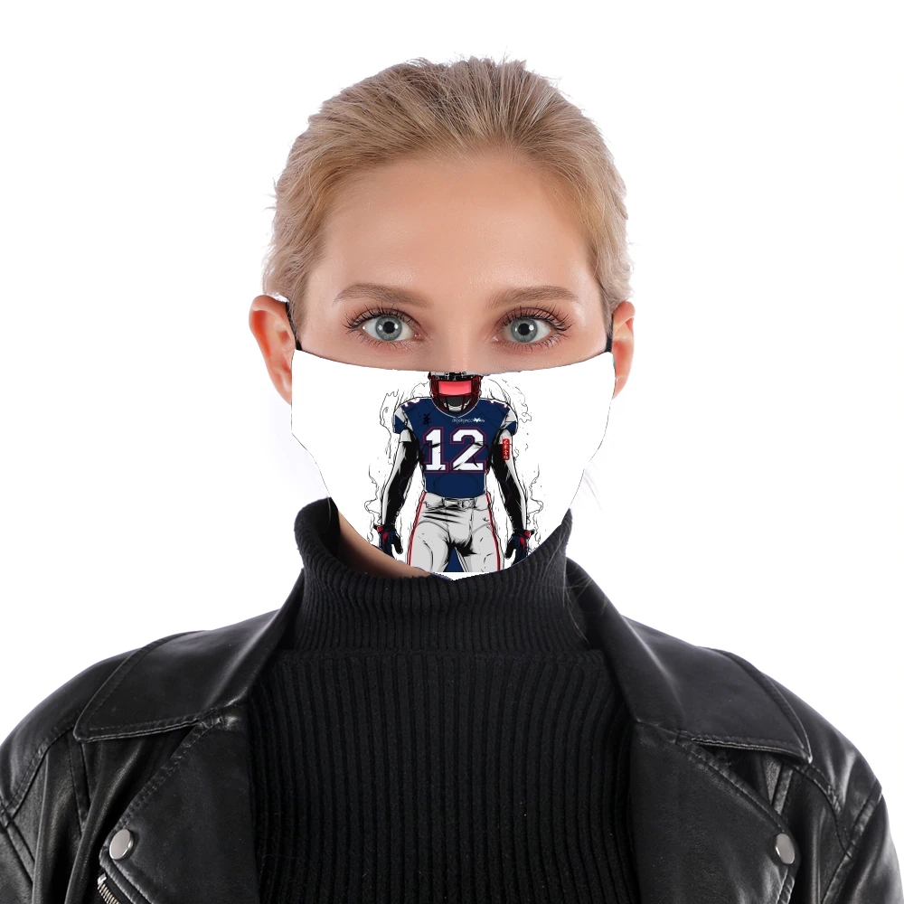 SB L New England for Nose Mouth Mask