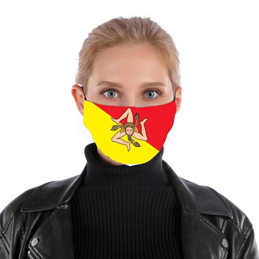  Sicile Flag for Nose Mouth Mask